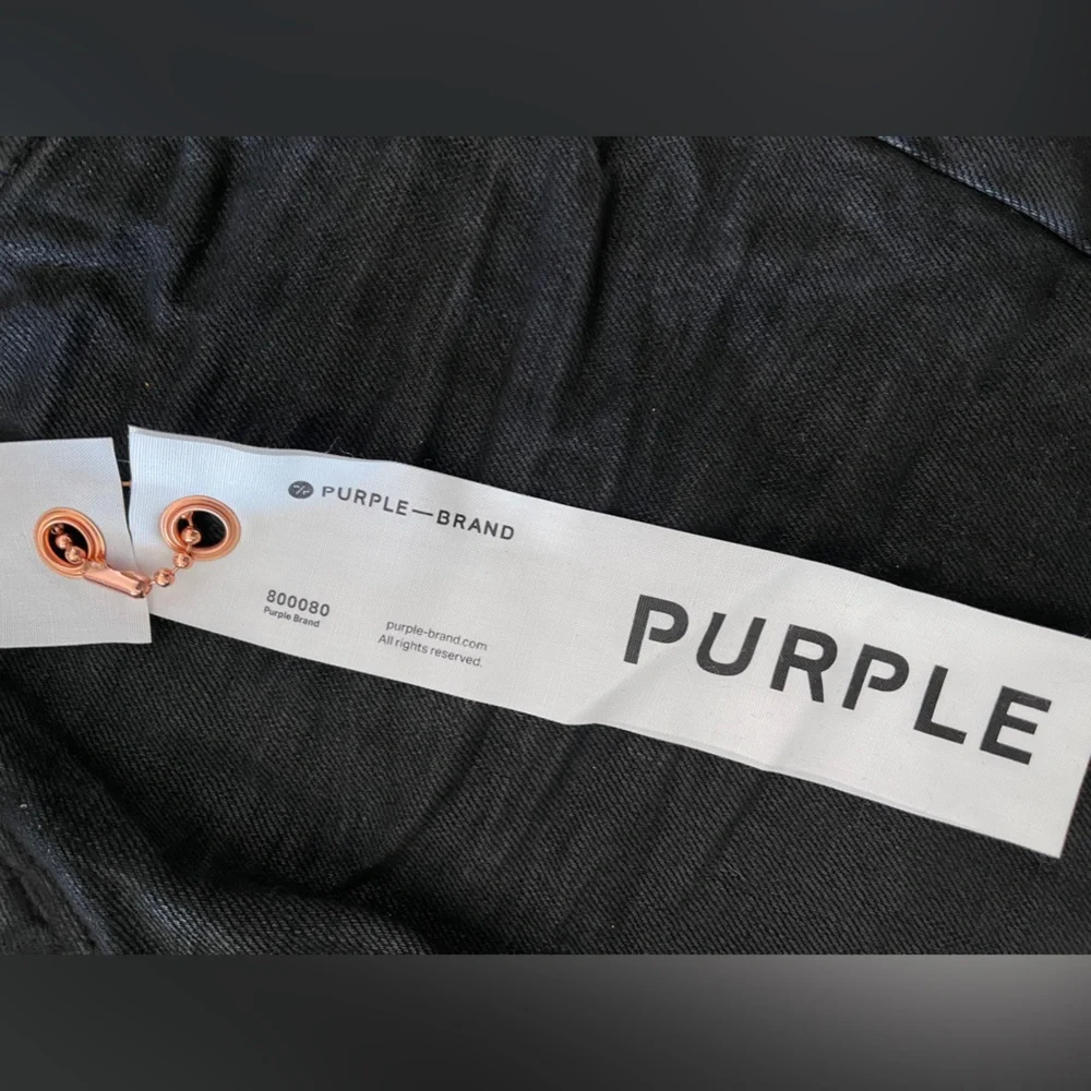 Purple brand black skinny jeans size 33 - Picture 4 of 8